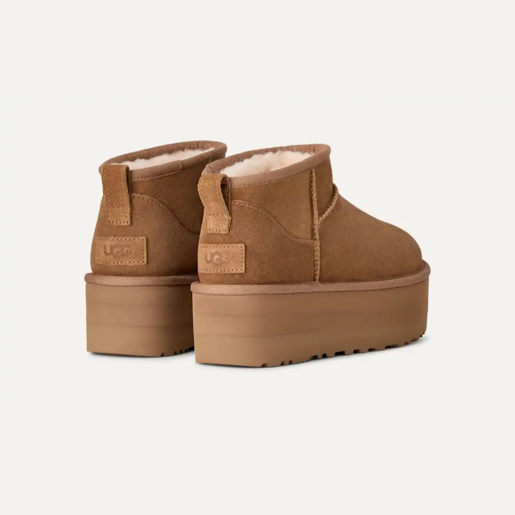 UGG MINI PLATFORM ULTRA CHESTNUT COLOR
